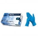 E Glove, Blue, Medium, Nitrile, Powder Free Gloves, Box of 100
