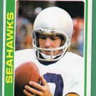 JIM ZORN  1978 TOPPS #383 - SEATTLE SEAHAWKS (2)