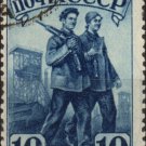 Worker and employee, vintage postage stamp 1941