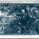 Scouts of the 1942 war, vintage post stamp