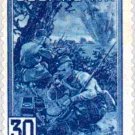Signalers of the 1942 war, vintage post stamp