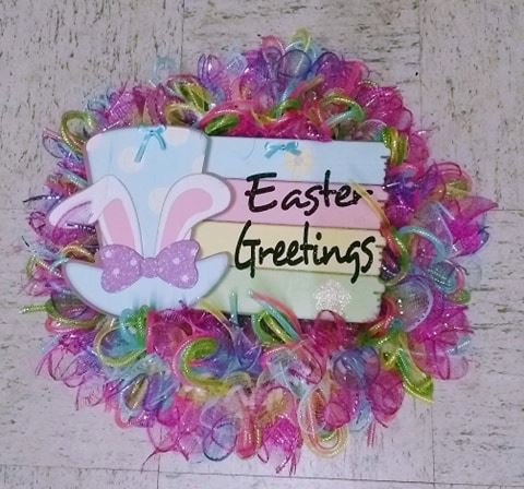 Easter Greeting Wreath