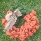 Pumpkin Burlap Wreath