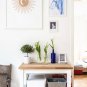 Sun Art Print, Abstract Sun Wall Art, Sun Rays Circle Print