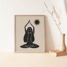 Goddess Woman Art, Female Line Art,Modern Wall Decor