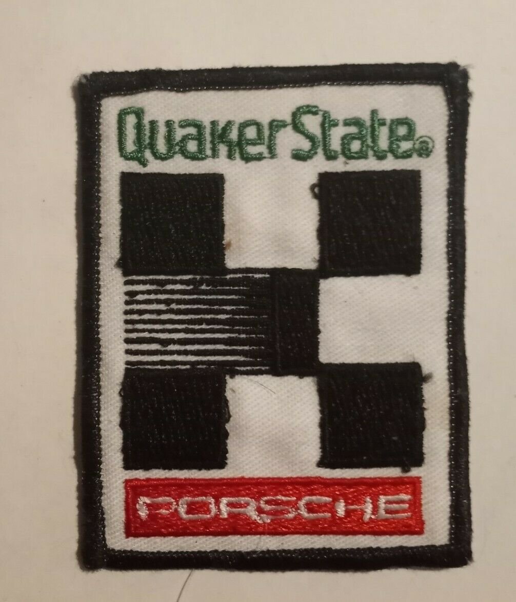 Quaker State Porsche original Iron on Racing Patch NEW