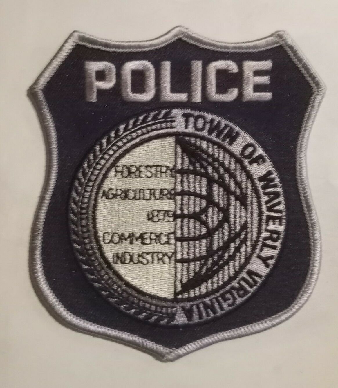 Town of Waverly Police Virginia Iron on Uniform Patch NEW