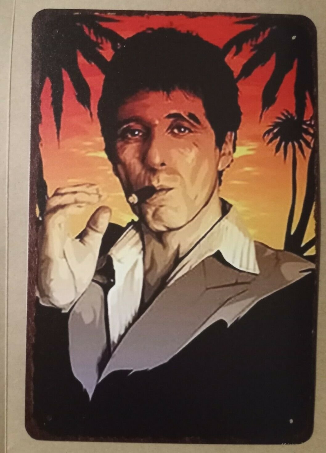 Tony Montana - Metal Hanging Wall Sign NEW