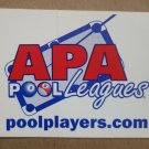 APA Pool Leagues - original 1990s Sticker