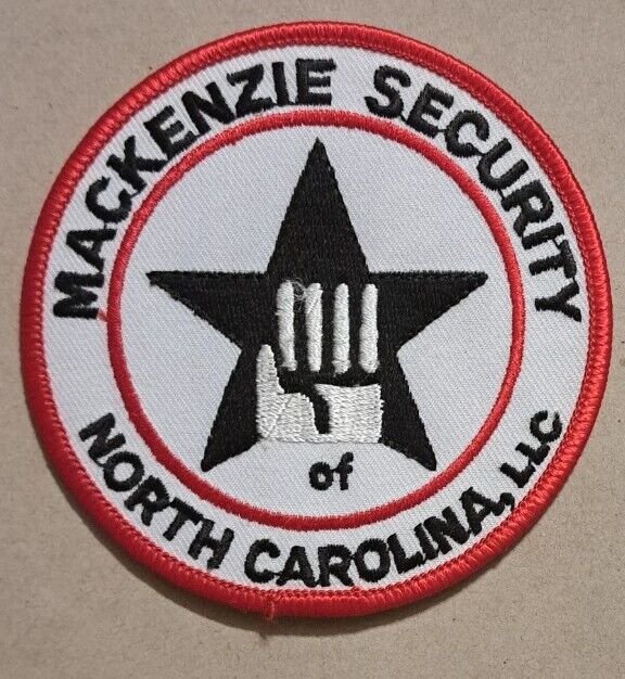 Mackenzie Security of North Carolina - Iron on patch