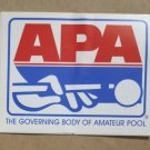 APA - The Governing Body of Amateur Pool - 1990s sticker