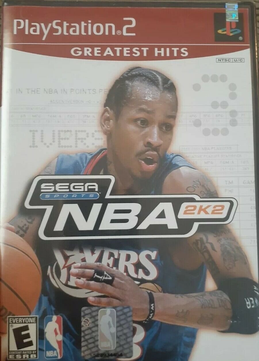 NBA 2K2 (PlayStation 2, 2001) PS2 Greatest Hits Sega Sports Allen Iverson