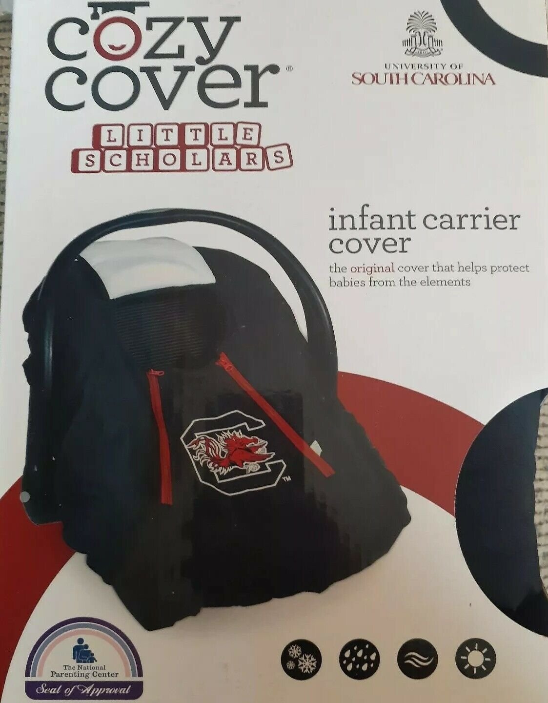 South Carolina Gamecocks Infant Carrier Cover