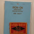 Lehigh Valley Railroad - original embroidered Iron on Patch