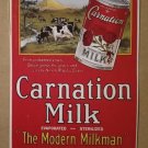 Carnation Milk - vintage style Metal Hanging Wall Sign NEW