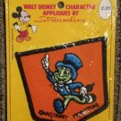Jiminy Cricket - 1970s embroidered sew on patch