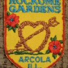Rockome Gardens - Arcola Illinois - original embroidered Iron on Patch
