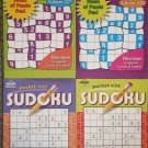 Lot of 4 Sudoku Puzzle Books - Assorted Volumes