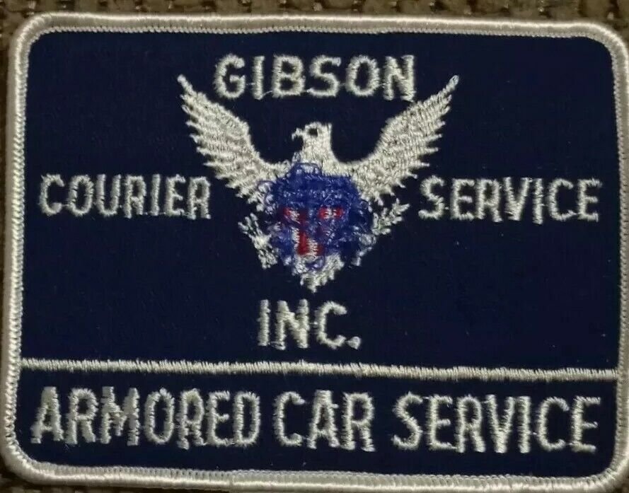 Gibson Courier Service Inc. - Armored Car Service - embroidered Iron on patch