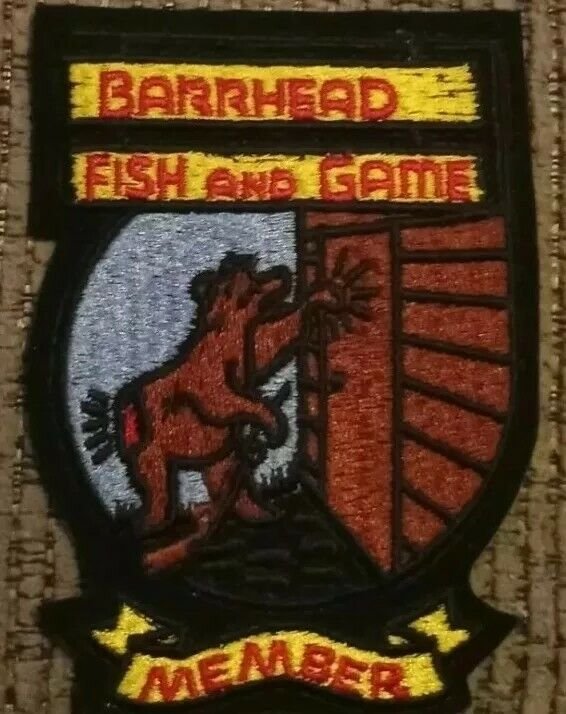 Barrhead Fish and Game - Alberta - Member - embroidered Iron on patch