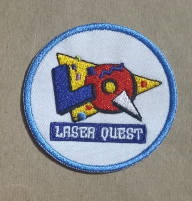 Laser Quest embroidered Iron on Patch