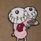 Courage The Cowardly Dog - embroidered Iron on Patch