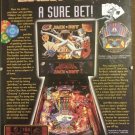 Jack-Bot - A Sure Bet! - 1995 Promotional Flyer Wall Plaque