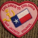 Girl Scouts - San Jacinto Council - Children to Children - GSA Patch NEW Guides