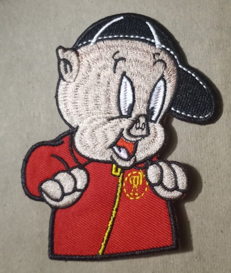 Porky Pig - Looney Tunes - embroidered Iron on patch