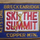 Ski The Summit - Copper Mountain - Breckenridge - embroidered sew on patch