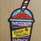 Brain Freeze embroidered Iron on patch