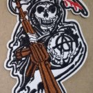 Grim Reaper embroidered Iron on Patch