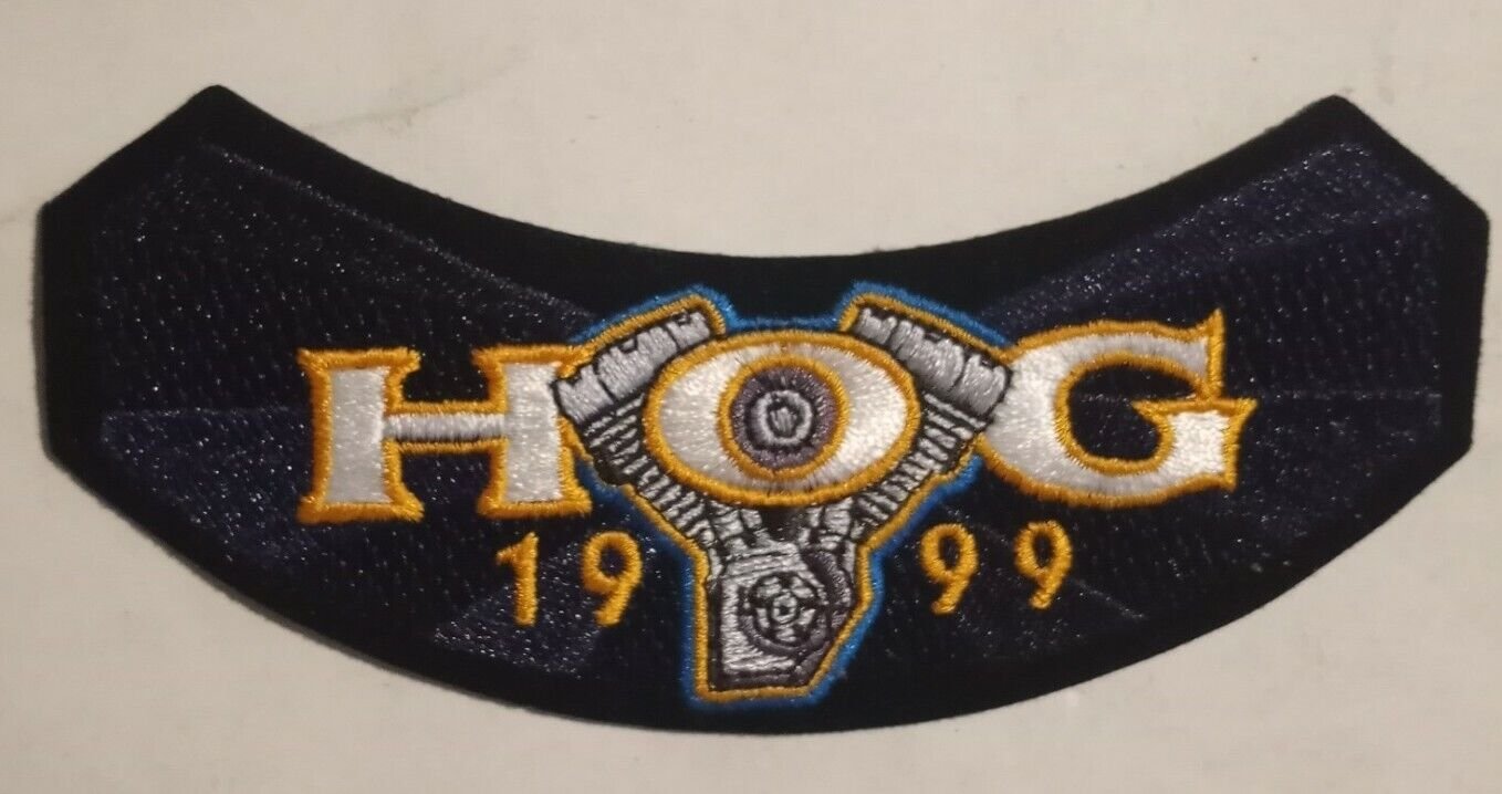 Harley Owners Group - 1999 - embroidered Iron on patch