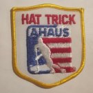 Hat Trick - AHAUS - embroidered Iron on Patch