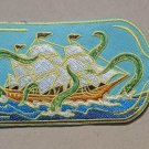 Ship in a Bottle - Kraken - embroidered Iron on patch