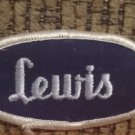 Lewis embroidered Iron on patch