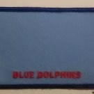 Blue Dolphins embroidered Iron on patch