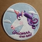 Unicorns are Real embroidered Iron on patch