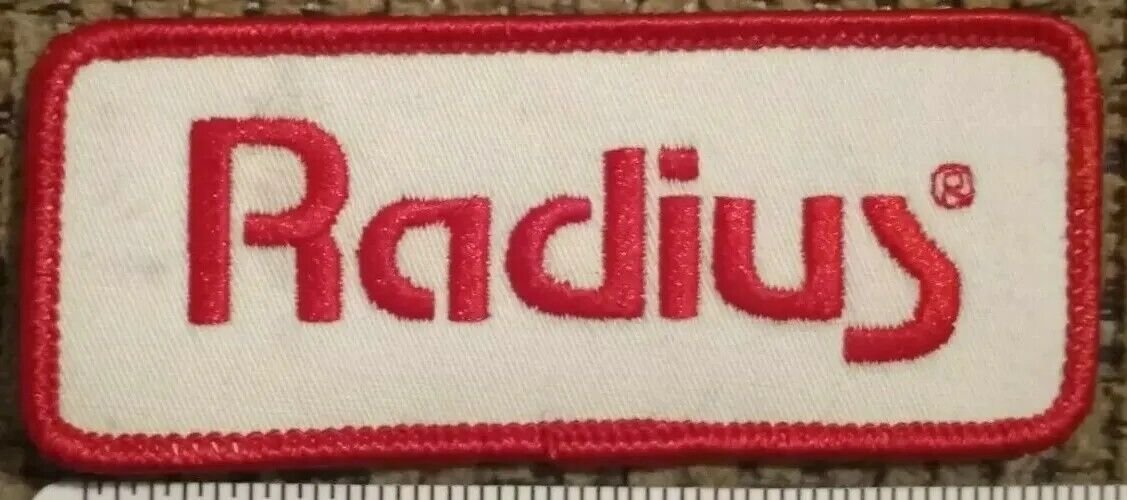 Radius embroidered Iron on patch