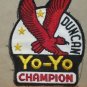 Duncan Yo-Yo - Champion - 1960s embroidered sew on patch