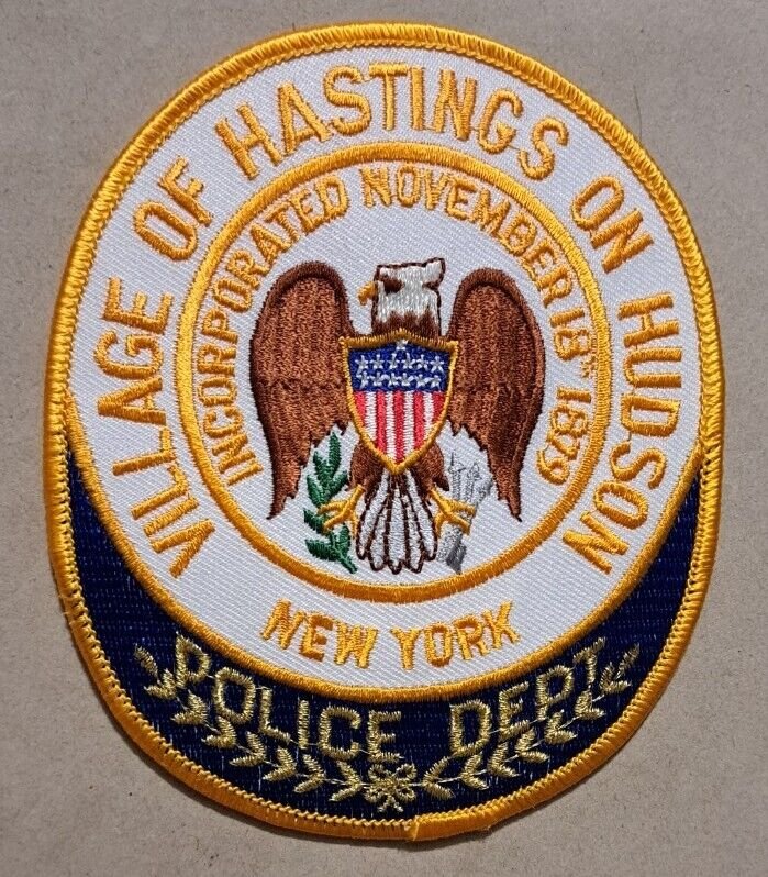 Village of Hastings on Hudson Police Department New York - iron on patch