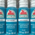 Lot of 4 (8 oz) Matte Acrylic Craft Paint - Turquoise 2 oz. ea. x 4