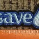 Save Water embroidered Iron on patch