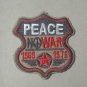 Peace - No War - 1969-1976 - embroidered Iron on patch