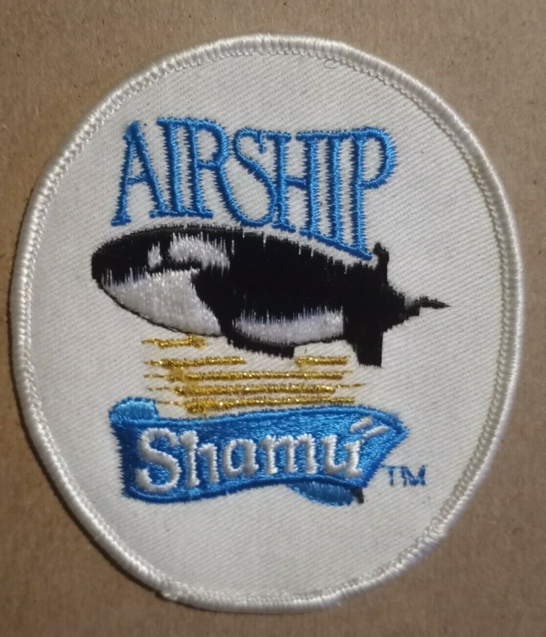 Airship Shamu embroidered Iron on patch
