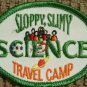Sloppy, Slimy Science Travel Camp embroidered sew on patch