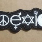 Coexist embroidered Iron on patch