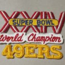 San Francisco 49ers - Super Bowl XXIV - 1990 - embroidered Iron on felt patch