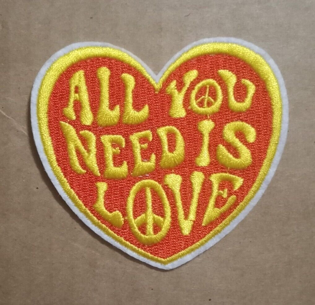 All You Need Is Love - The Beatles - embroidered Iron on patch