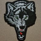 Gray Wolf embroidered Iron on patch